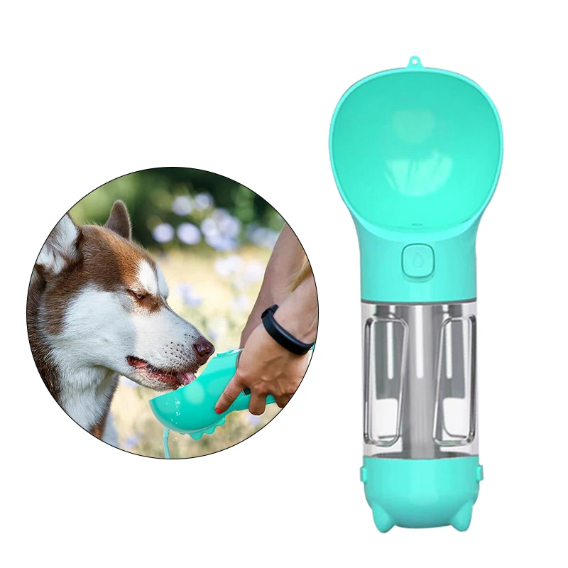 

New Arrival Food Grade Dog Lightweight And Big Trough Pet Water Bottle Bowl, Blue/yellow/pink/green