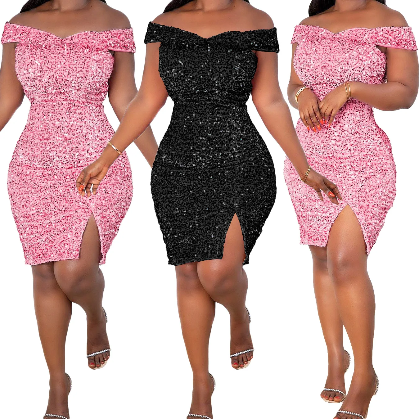 

Youdo club dress X5335 2022 PROM Evening dresses backless elegant sexy sequined dress for women