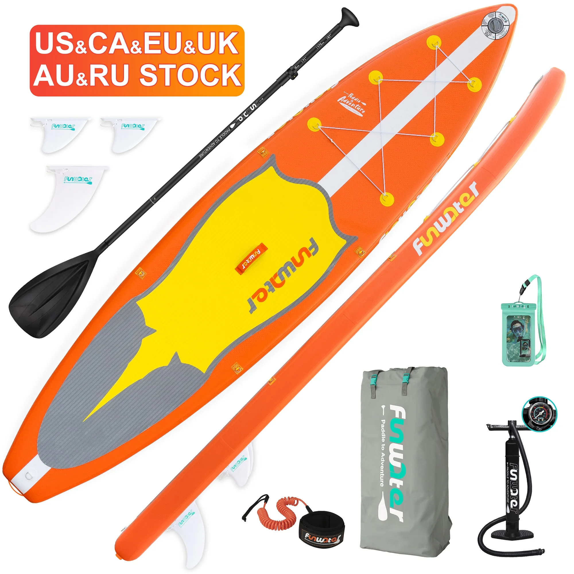 

FUNWATER Dropshipping OEMgonflabl sub paddle board inflatable standup paddle board manufacturers paddle board touring