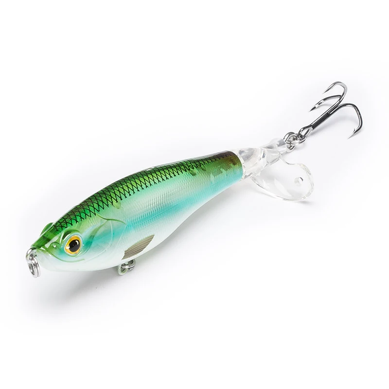 

KINGDOM Model 9501 90mm 11g Top Water Whopper Popper Fishing Lures for Bass Hard Fishing Baits Lures, 6 transparent color available