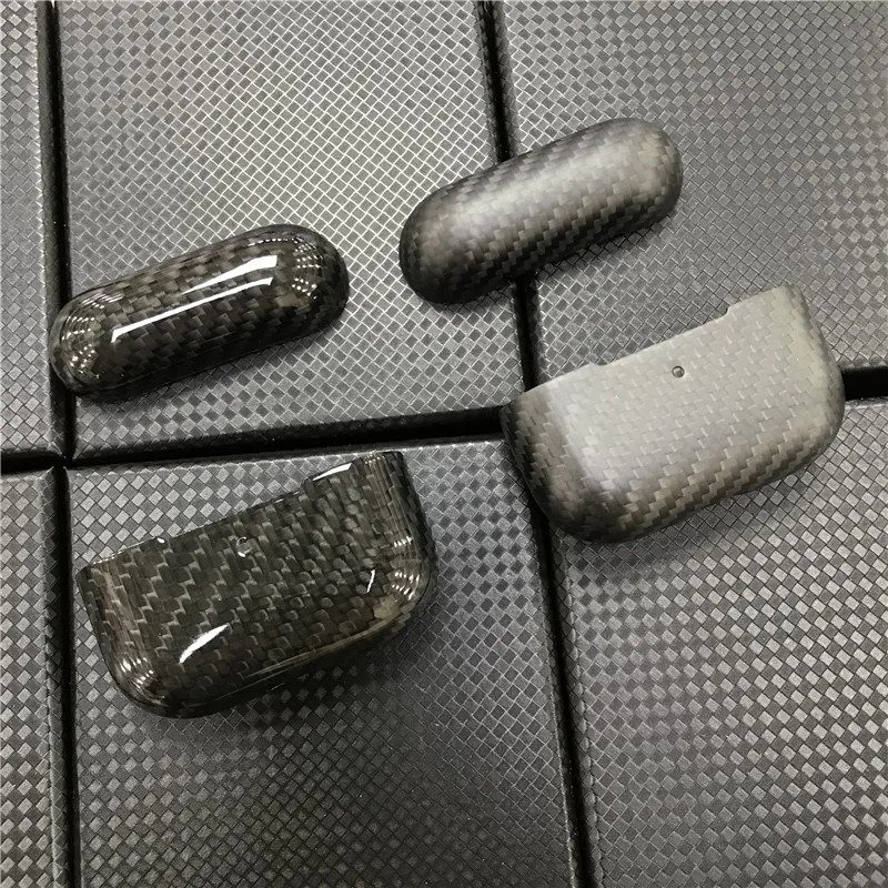 

Wholesale 100% Real Carbon Fiber Earphone Cover for Airpods Case for Apple Airpods Pro, Black, red, matte black