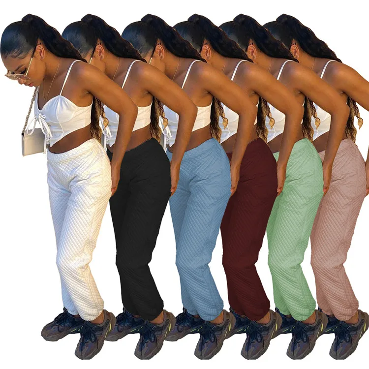 

Casual Ladies Trousers Solid Color Street Wear Thick Plus Size Spring Women Long Pants, Picture