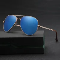 

Good Quality Metal Aviation Polit Sunglasses Mirror Lens Sunglasses Man Woman Unisex Eyewear