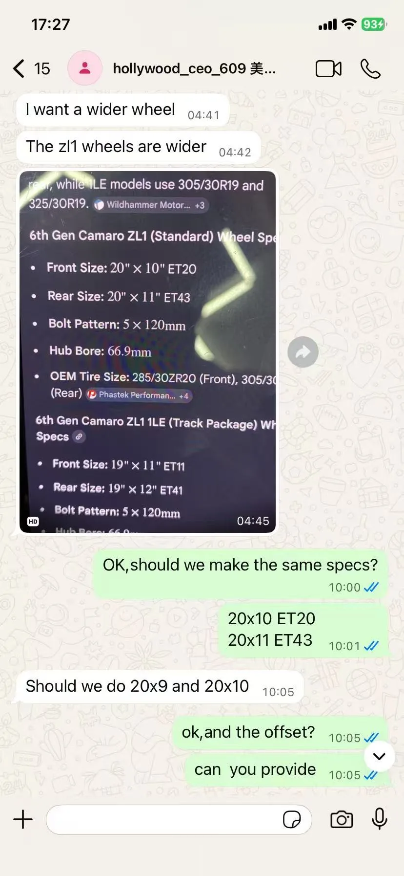 Fitment specs discussion