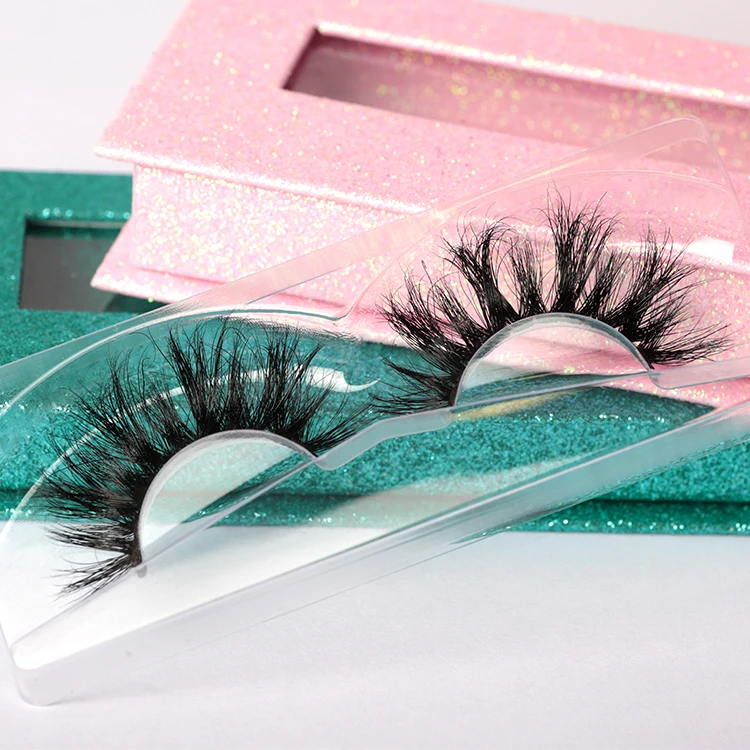 

2021 25mm eyelashes faux lashes3d wholesale lashes5d bulk real fluffy mink eyelash vendor, Black