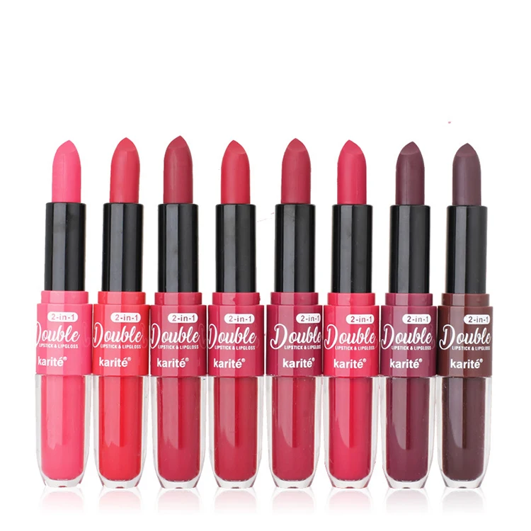 

Lipstick Non-stick Cup Matte Lip Stick and Lip Gloss 2 in 1 for Beauty Lip