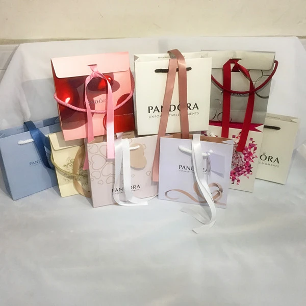 

pandora jewelry box bracelet velvet bag handbag silver cloth after sale card full Jewellry set flannel bag Packing