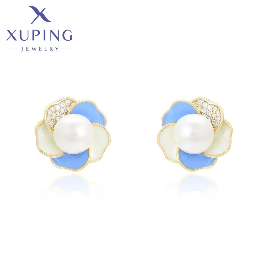 

BLE-2158 Xuping Jewelry Beautiful Fashion Flower Style Jewelry Earrings Valentine's Day Gift Earrings For Women