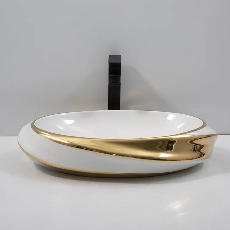 gold-bathroom-sink-bowl-9819-E-568-front-horizontal-view-fluid-undulating-lip gold-bathroom-sink-bowl-9819-E-568-front-horizontal-view-fluid-undulating-lip