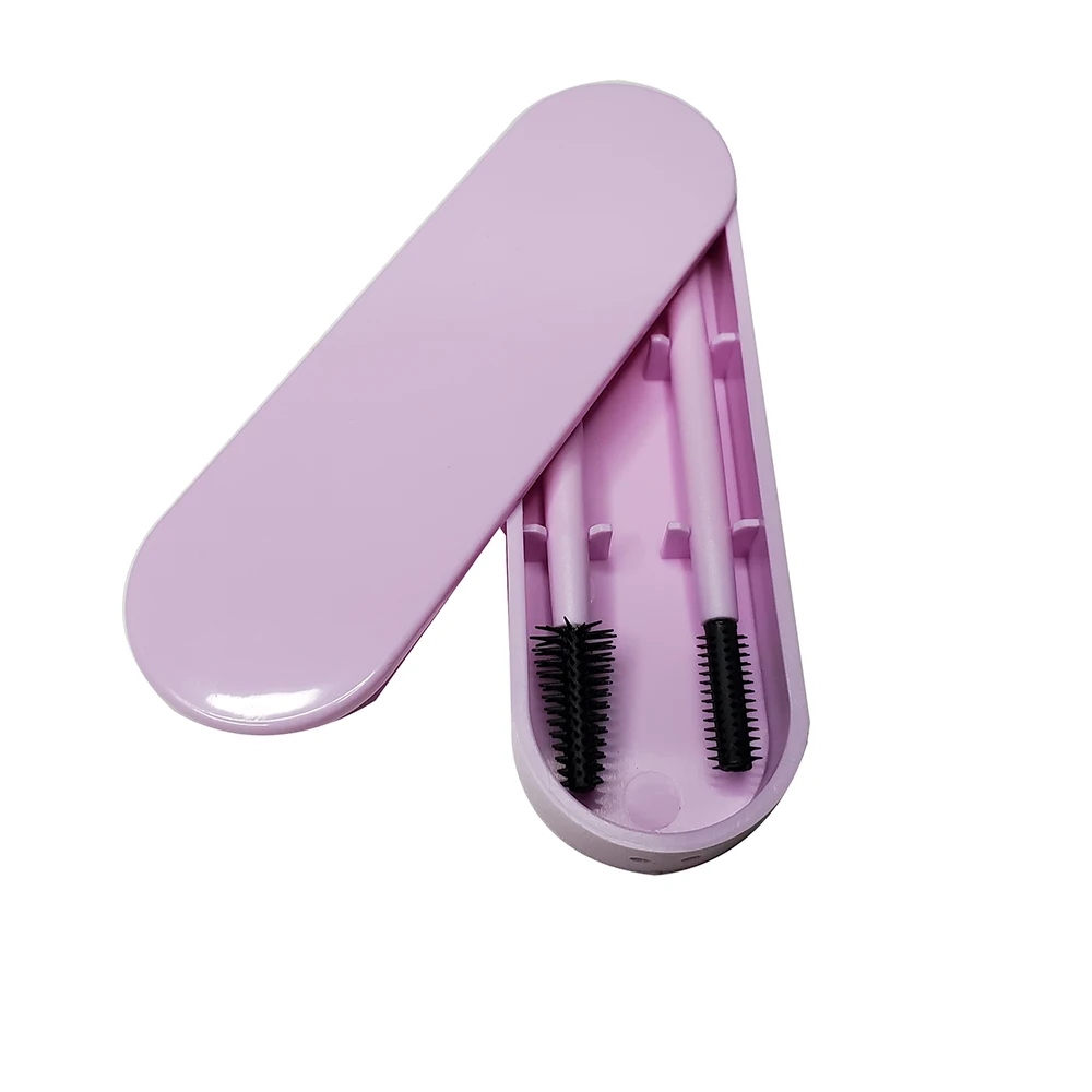 

Reusable Eyebrow Silicone Eyelash Makeup Brush Mascara Wands, 5 color of case available