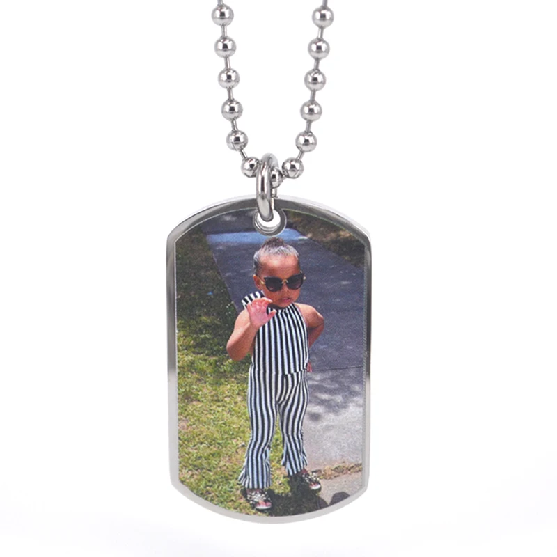 

Fashion Personalized Customized Picture Necklace, Gold/silver