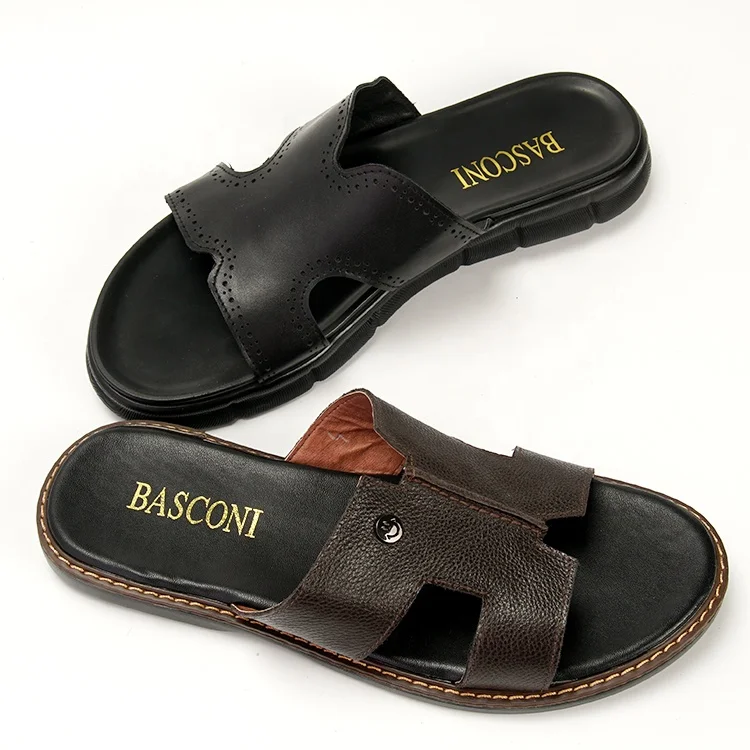 

New Arrival Men Sandals for Summer Classic leather Summer Men's Leather slippers, Customer's color