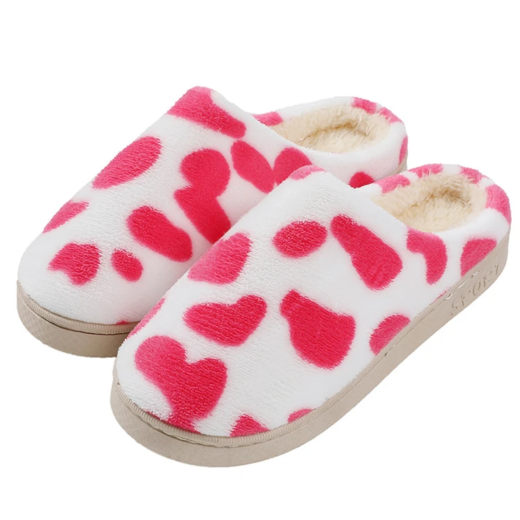 

Winter new couple wool slippers home leisure warmth thick-soled anti-skid floor cotton furry house slippers, Pictures