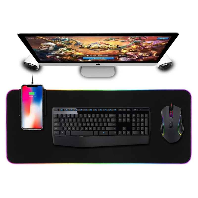 

BUBM RGB LED Glowing Gaming Mousepad