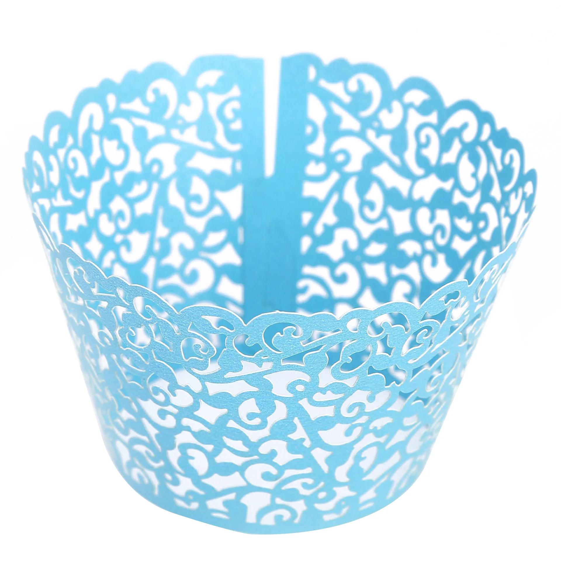 

Z669 Baking Hollow Cupcake Inner Decor Cake Wrappers Laser Cutting Paper Muffin Cupcake Cups