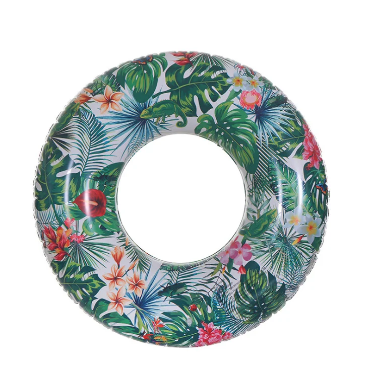 

Summer Outdoor Beach Party Playing Decoration Tropical Leaves Water Rafts Foam Inner Tube Toy for Adults Swim Ring, As pic