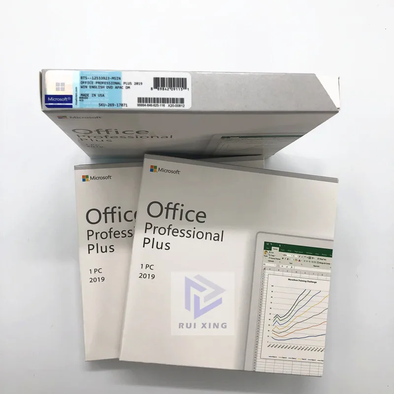 

32 bit 64 bit microsoft office 2019 professional plus dvd Box office 2019 pro plus key card Fpp Key