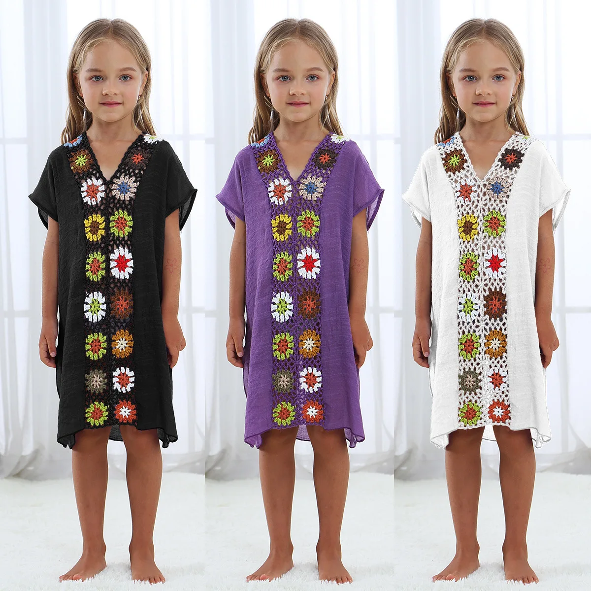

Factory Direct Children Beach Cover Up Child Beachwear Kids Cover