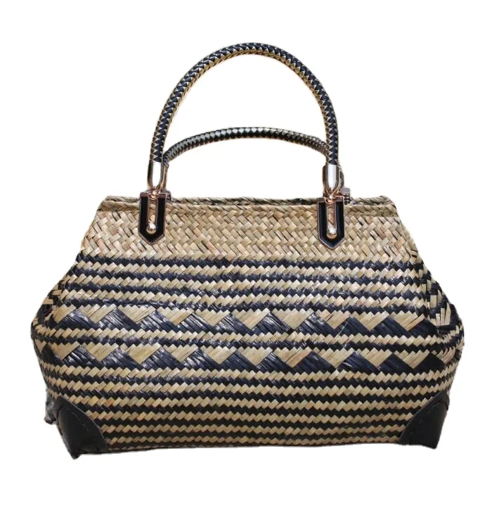 

Vietnamese handmade toddler straw beach bag bamboo weave handbag