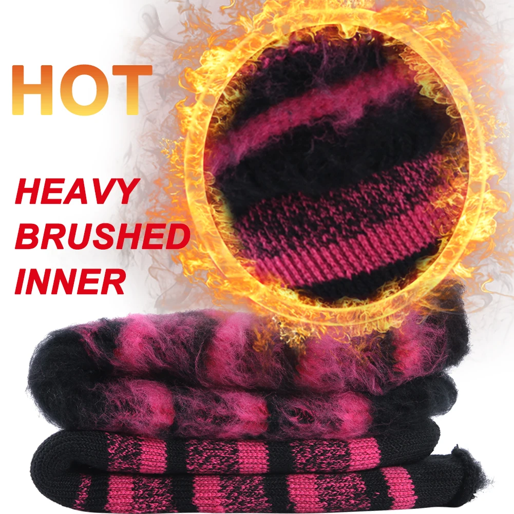 

Winter Slipper Home Socks Insulated Heated Crew Thermal Socks, Multi color
