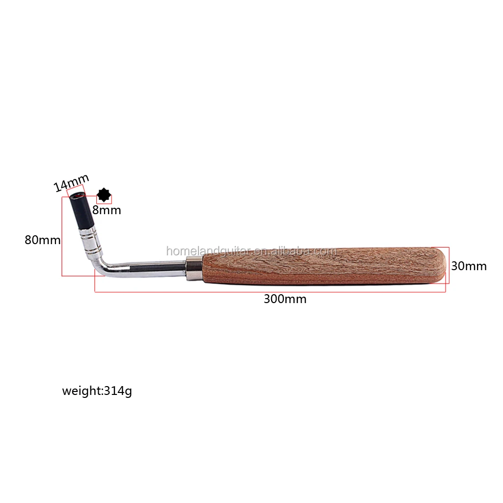 专业木制扳手l形钢琴调音锤扳手工具木柄钢琴调音工具