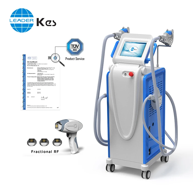 

KES Best ND YAG LASER+IPL+RF+E Light+Fractional rf 4 In 1 Equipment