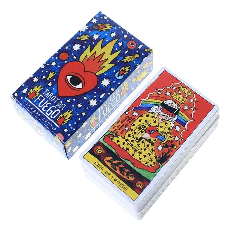 

Tarot del fuego tarot cards deck with E-guidebook board game divination tarot