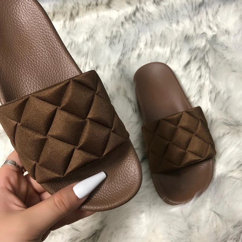 

Summer Slippers Women's EVA Lattice Indoor Shoes Gling Shape Non-Slip Thick-Soled Home Slippers Couple, Picture