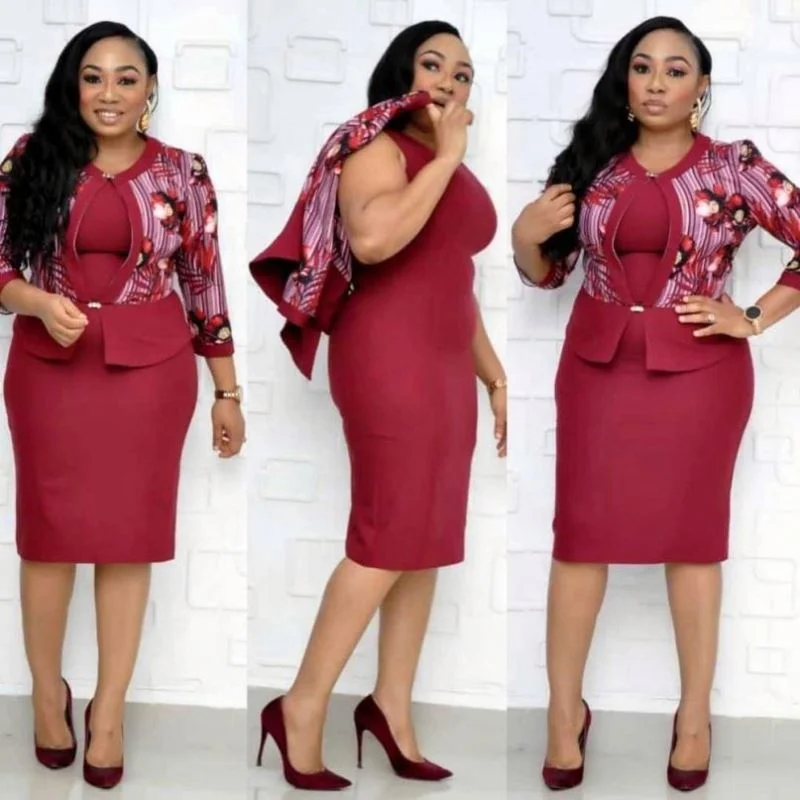 

H & D New Arrival Plus Size Women Clothing Two Piece Set Turkey Women Office Dresses