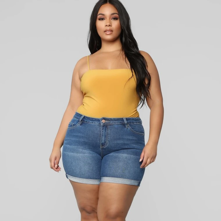 

2020 Hot selling New Arrivals women plus size short casual ladies denim pants