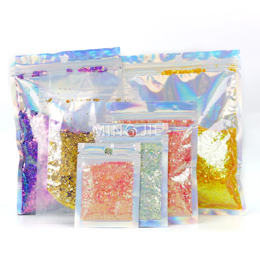 

Wholesale Holographic Polyester PET Glitter Iridescent Bulk Mixed Color Chunky Glitter For Epoxy Resin Tumbler Nail