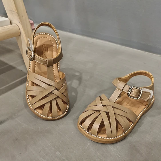 

Summer Korean Princess Shoes popular logo Western Style Children Sandals