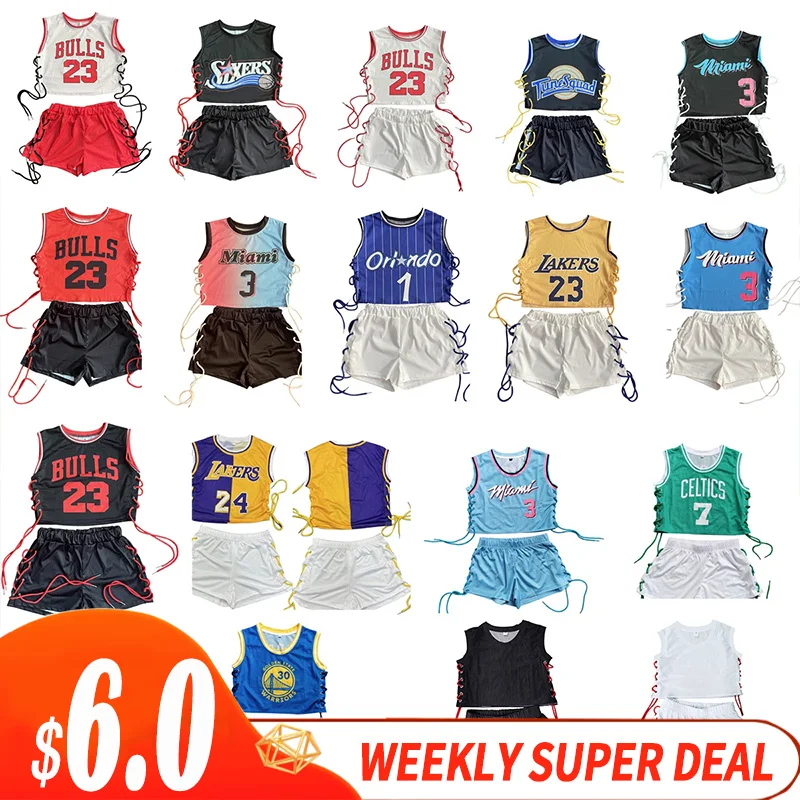 

Outfits Luxury Two Piece Set Girls' Summer Clothing Joggers basketball Biker Short Sweat Women Fit Slim Women 2 Piece Sport Set