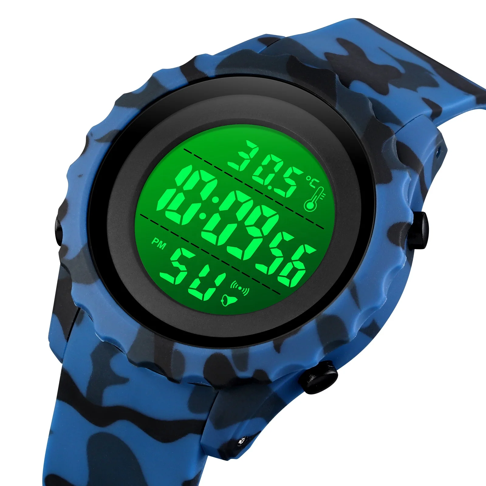 

Famous Brand SKMEI 1745 LED Display Men's Sports Watches Digital WristWatch Military Waterproof Temperature Watch, Black/white,camo blue/white,camo green/white,camo grey/white and so on