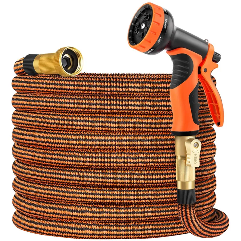 

50FT Newest Double Color Extra Long Expandable Garden Hose With 10 Functions