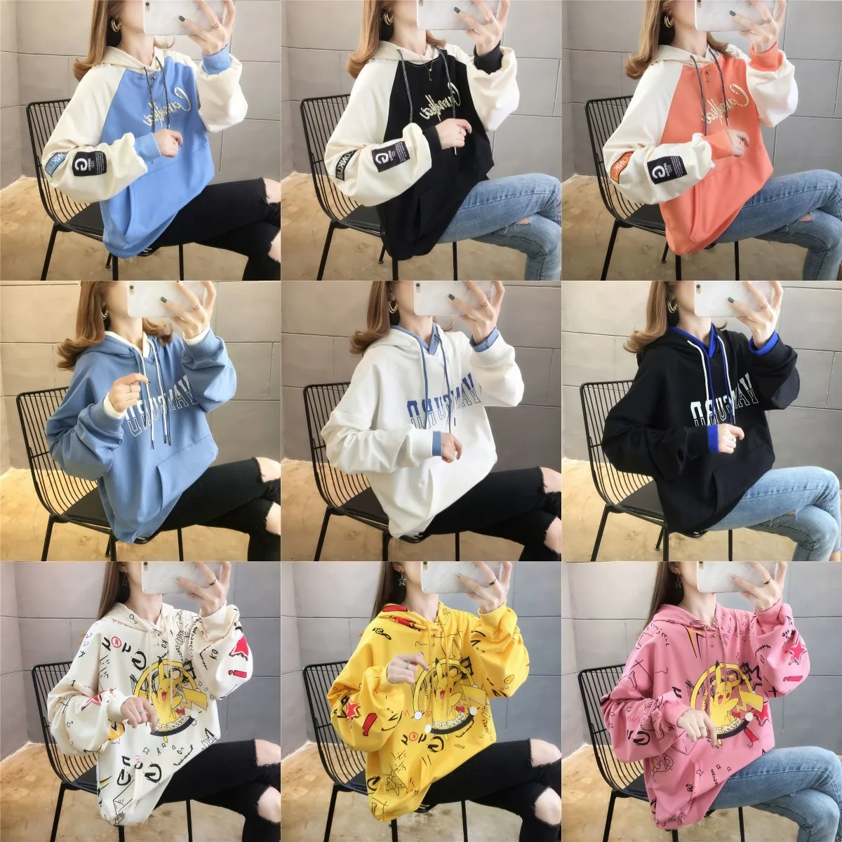 

Women's sweatshirt clothing factory cheap hoodies hoodie sweatshirt dye patterned hoodie women's clothing streetwear clothing