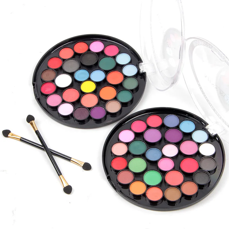 

2021 best 27 Glitter round high pigment neon eyeshadow palette colorful magnetic chrome eye shadow palettes customize packaging