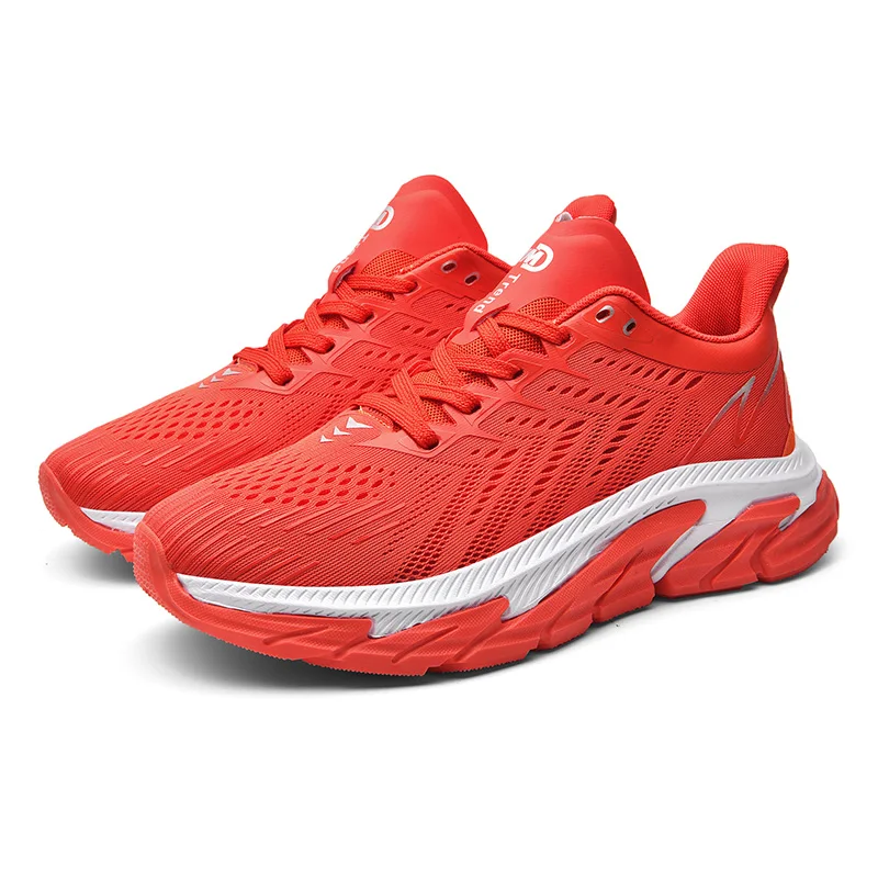 

China high quality red bottoms men running walking sneakers mesh upper soft comfort durable casual shoes for man