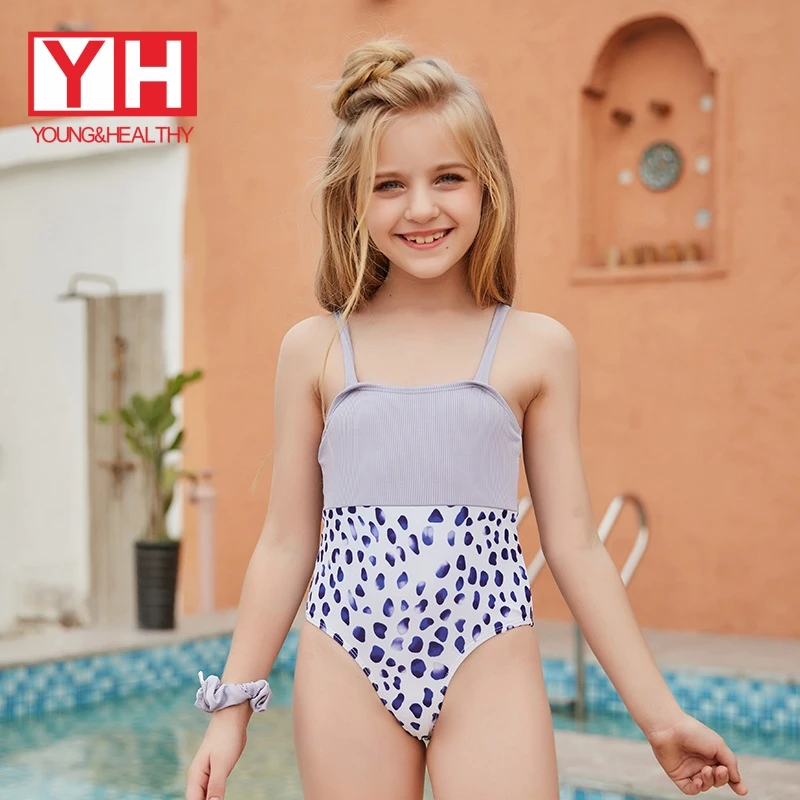 

Wholesale Kid Beachwear Bikini High Waist Swimwear For Children