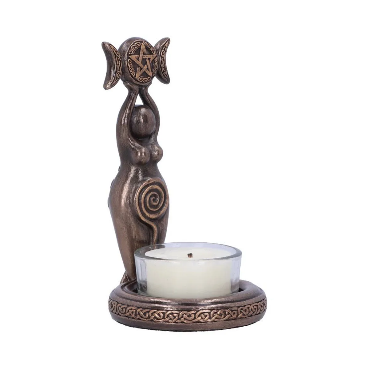 

Hot selling three-phase moon goddess tea candle incense candlestick resin handicraft home desktop decoration ornaments