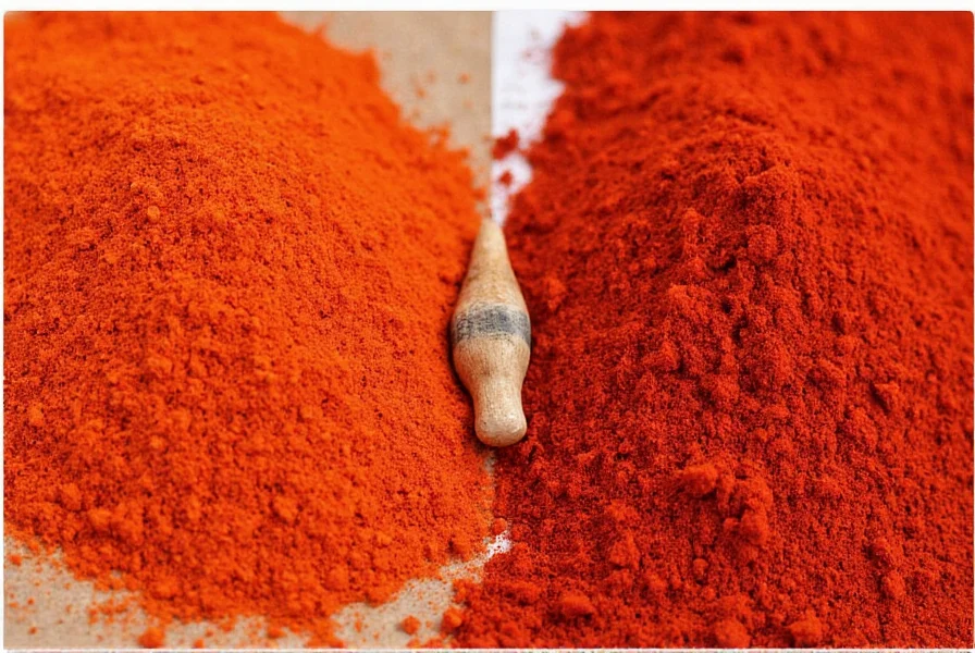 Infographic showing nutritional comparison between cayenne pepper and paprika highlighting vitamin content and capsaicin levels