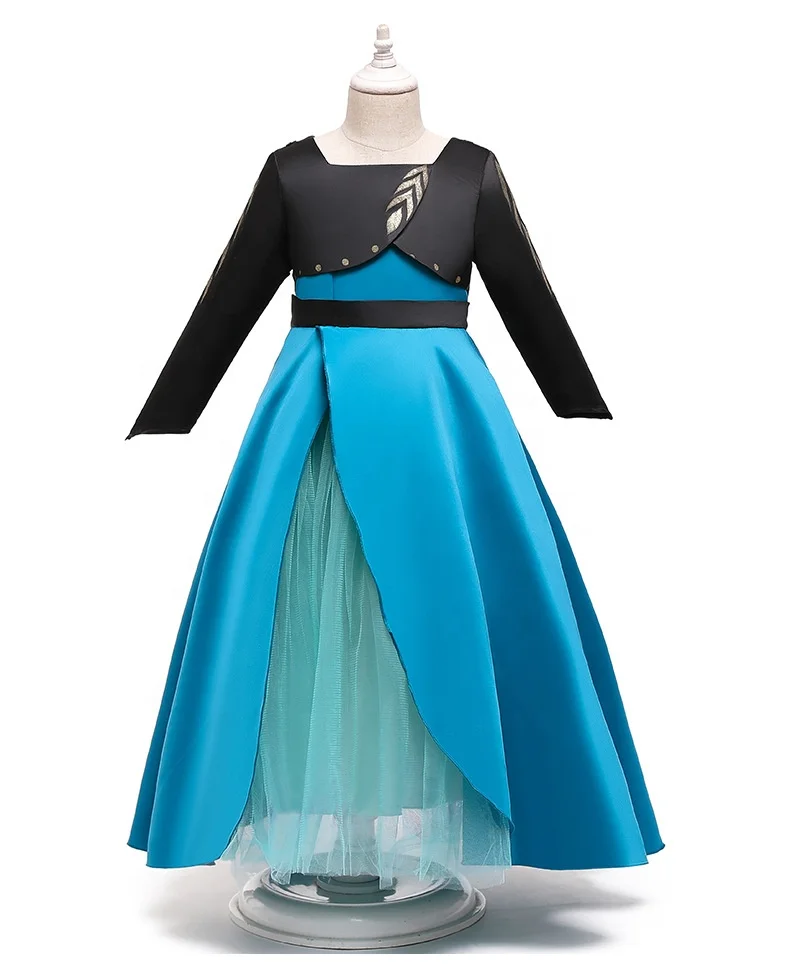 

New 2 Anna Princess Dress Anna Halloween Party Cosplay Costume