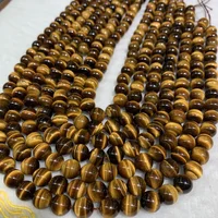 

Wholesale Factory Supply Fashion Natural Gemstone Yellow Tiger Eye Round Beads Stone for Making Jewelry