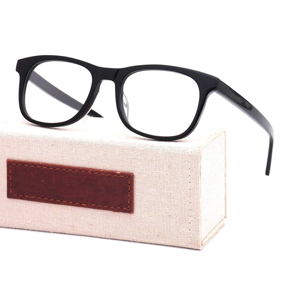 

New Japanese design handmade acetate eyewear metal frame optical acetate eyeglasses