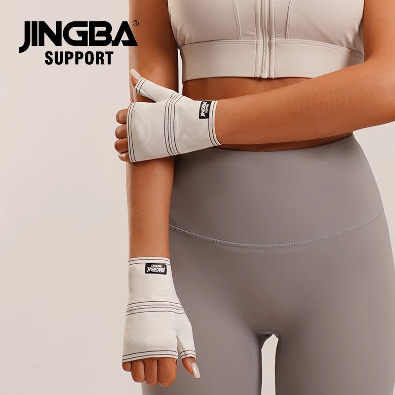 

JINGBA Customized Label Weight Lifting Gloves Palm Support Protection for Men Women Exercise Gloves Sports for Training Fitness