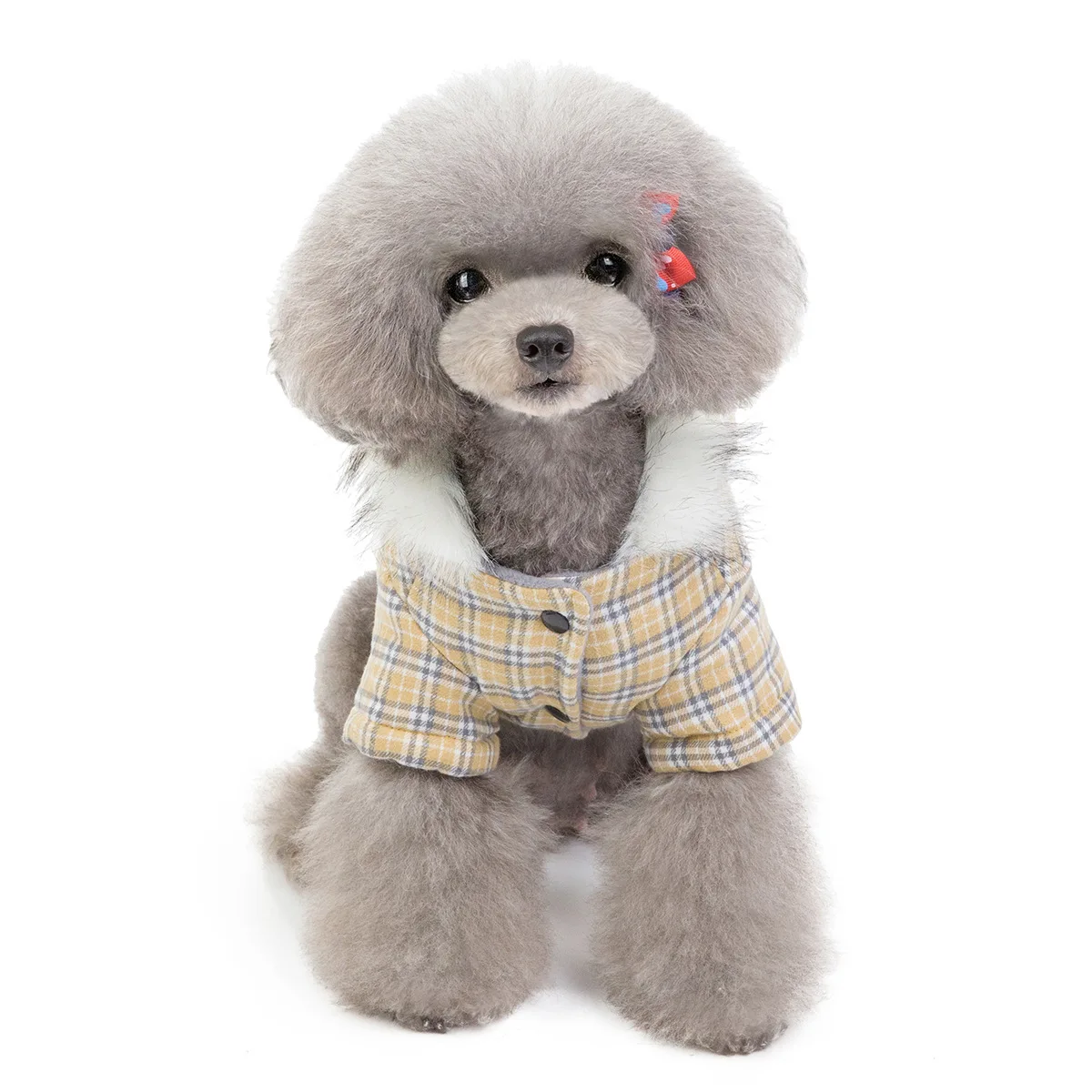 

fur dog coats winter padded fashion pet apparel, Many colors