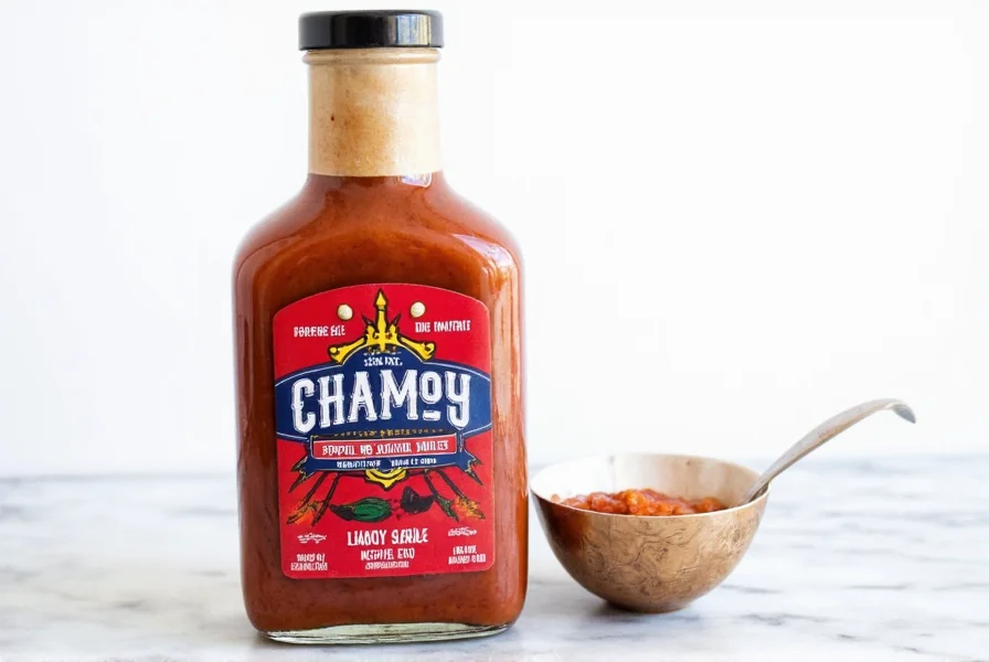 Homemade chamoy sauce being prepared in a kitchen
