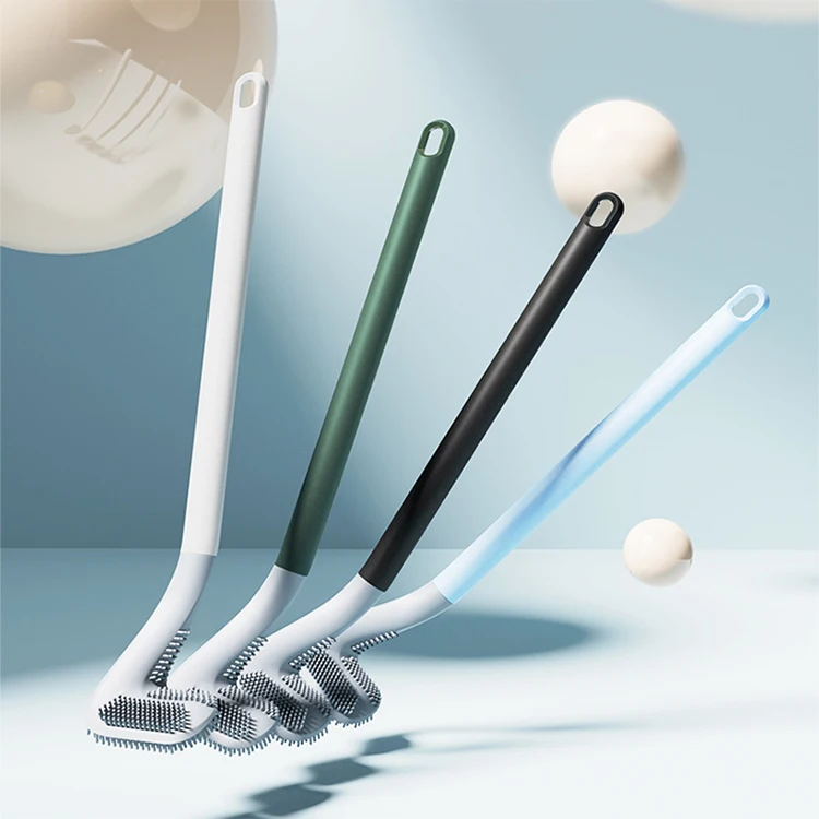 

Popular Products 2022 Fast Bathroom Cleaning TPR Brush Silicone Toilet Brush, White