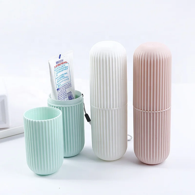 

One Stop Shopping Eco Friendly Business Trips Portable Travel Toothpaste Toothbrush Cup holder Travel Case Storage Box