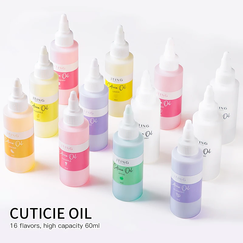 

OEM private LOGO design 16 flavors nail care cuticle oil high capacity 60ml nail protection repair oil smooth nail surface